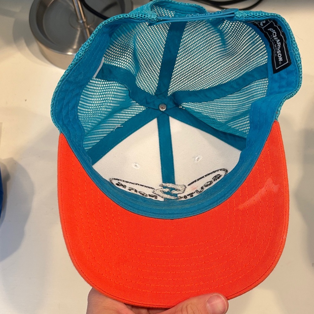 Patagonia Trucker Hat with Teal and Orange - Picture 2 of 3